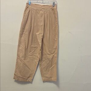 NWT Free People 100% Cotton Tan Wide Leg Pants